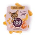 Delickcious sardinių sriuba katėms su krevetėmis ir moliūgais, 80g