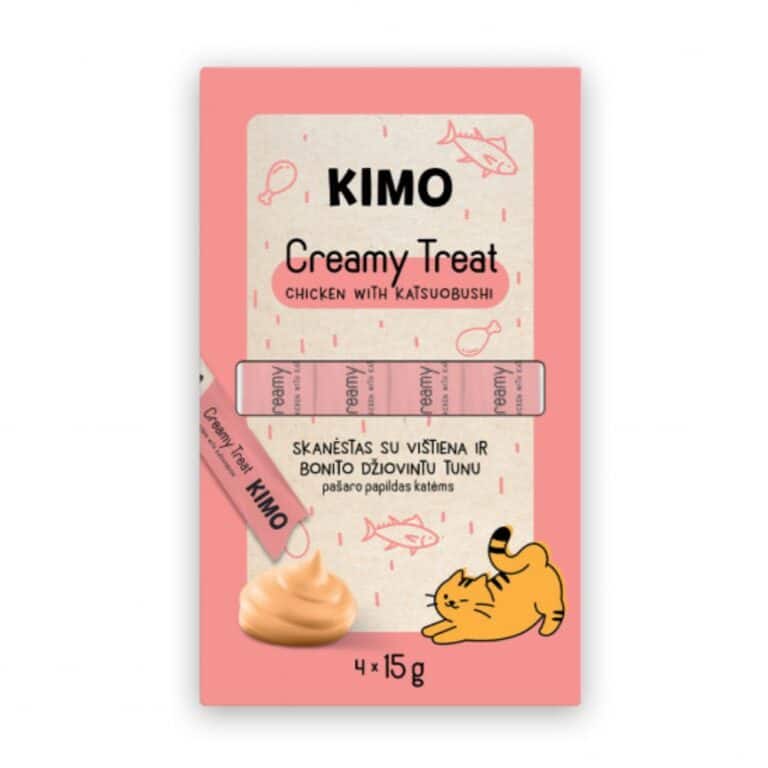Kimo Cat Creamy Chicken Katsubuoshi laižomas skanėstas katėms 60g