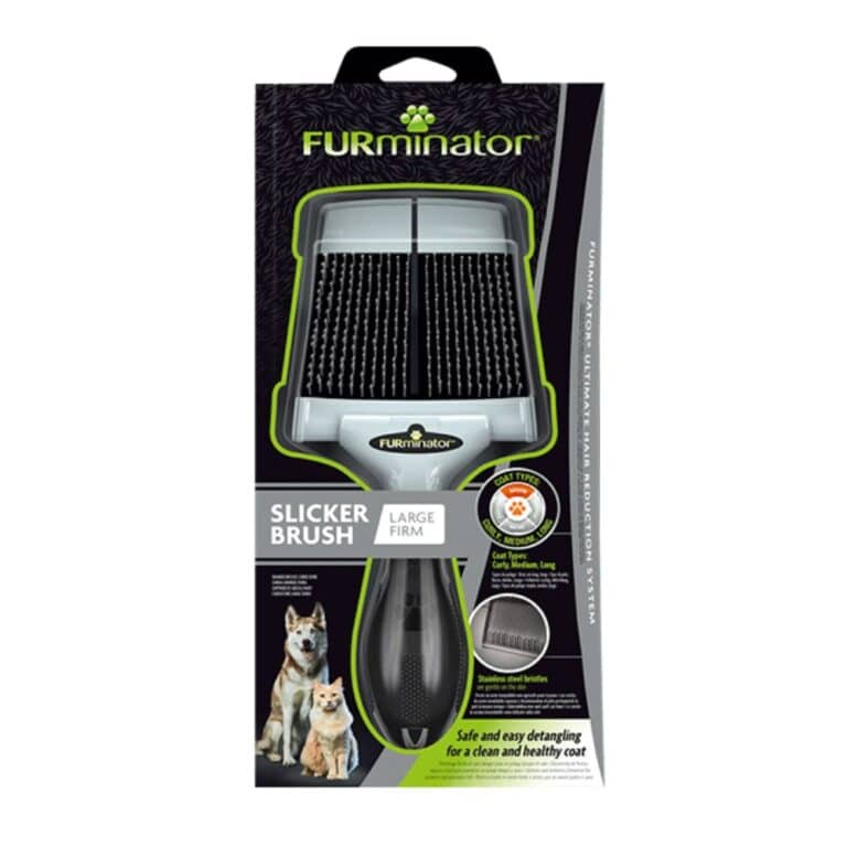 FURminator Large Firm dvipusis šepetys šunims ir katėms
