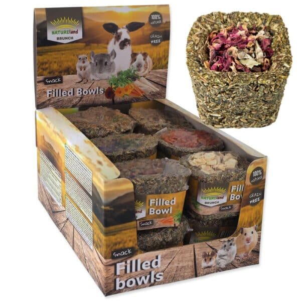 Nature Land BRUNCH Grain-free bowls 75g natūralus skanėstas graužikams