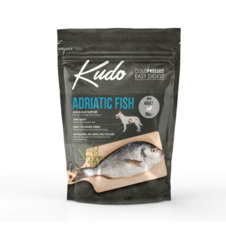 Kudo Adriatic Fish Mini Adult sausas maistas suaugusiems šunims 3 kg