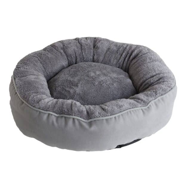 SNAPPY apvali augintinio lova – „Elegant and Cozy“, DEEP GREY, M (56 × 56 × 13 cm)